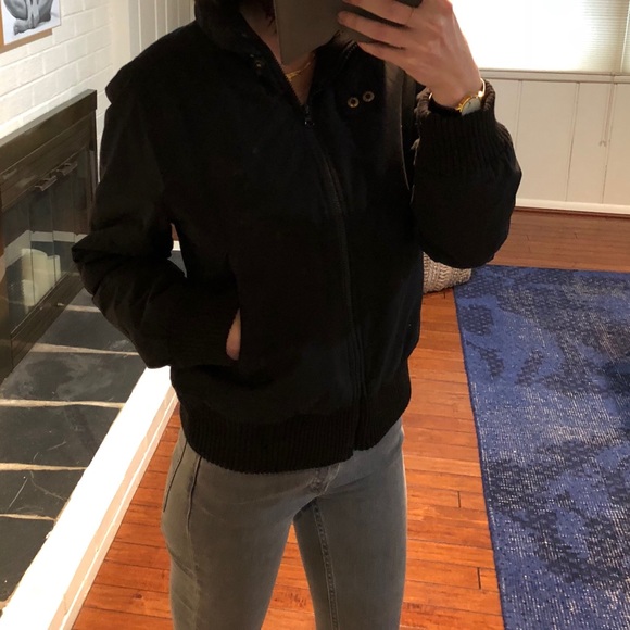 Winter puff bomber jacket (S/M). Never worn. - Picture 3 of 4